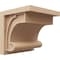 Ekena Millwork 12"W x 12"D x 12"H Wide Alma Rough Cedar Woodgrain TimberThane Corbel, Primed Tan CORUR12X12X12ALMRCPR - alternate 1